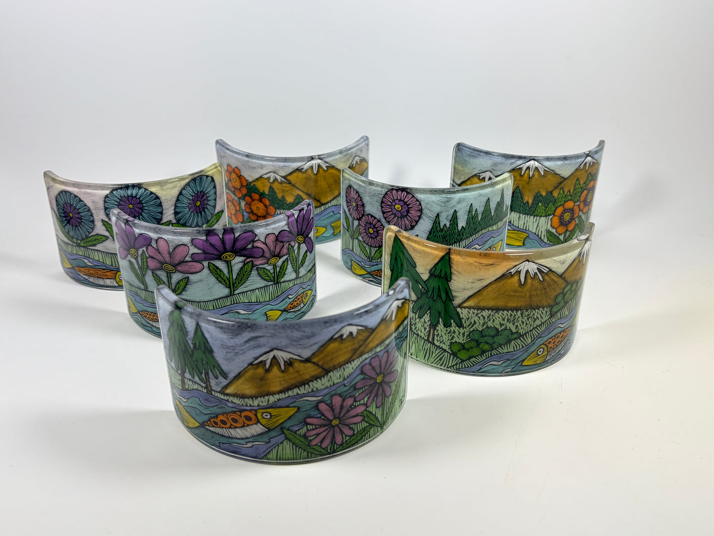 4x8 Candle Screen by Silly Dog Art Glass