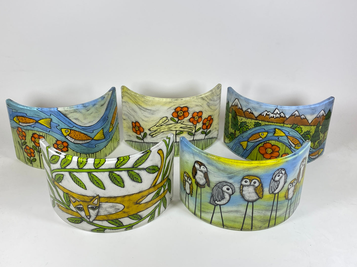 4x8 Candle Screen by Silly Dog Art Glass