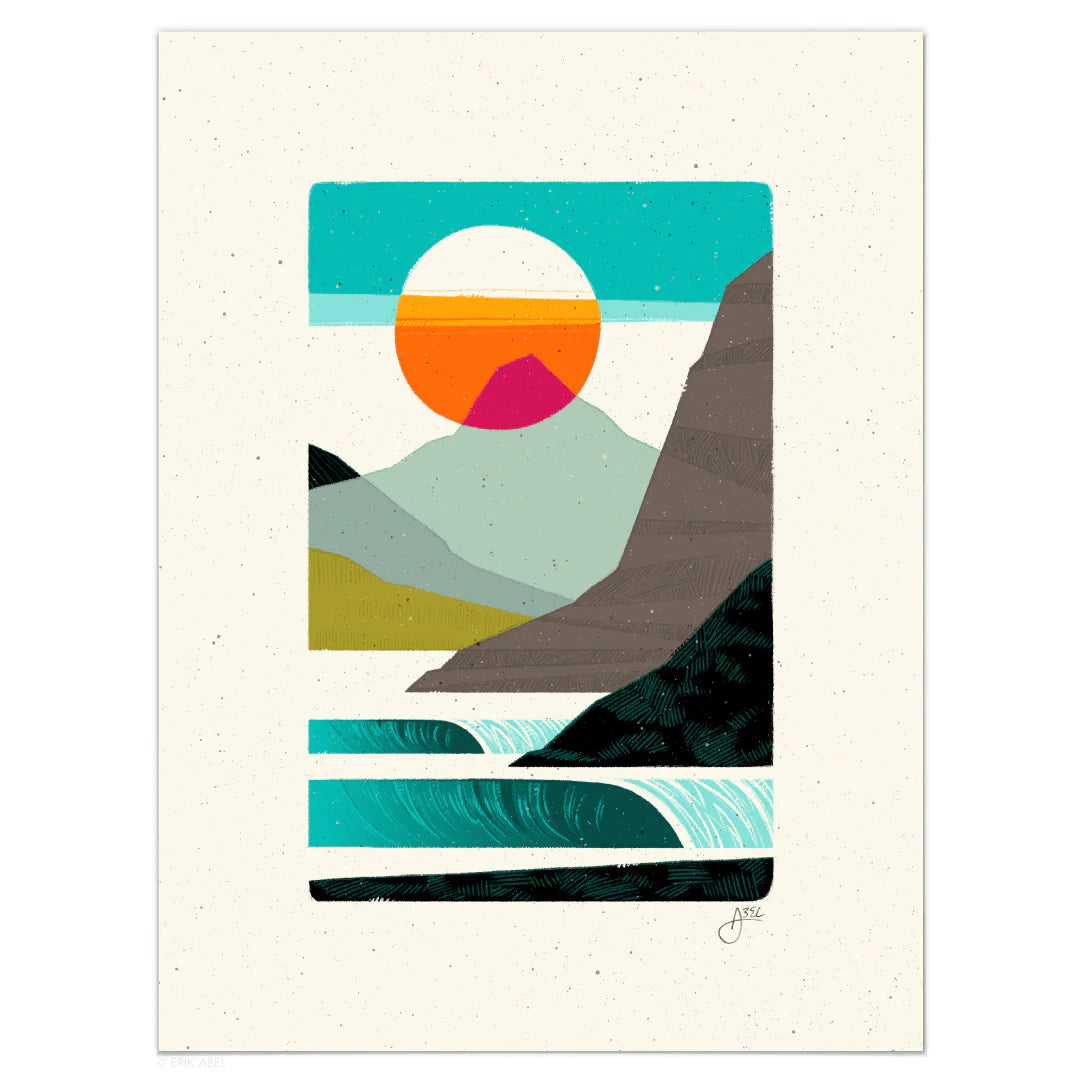 Salty Mountain Air Print by Erik Abel