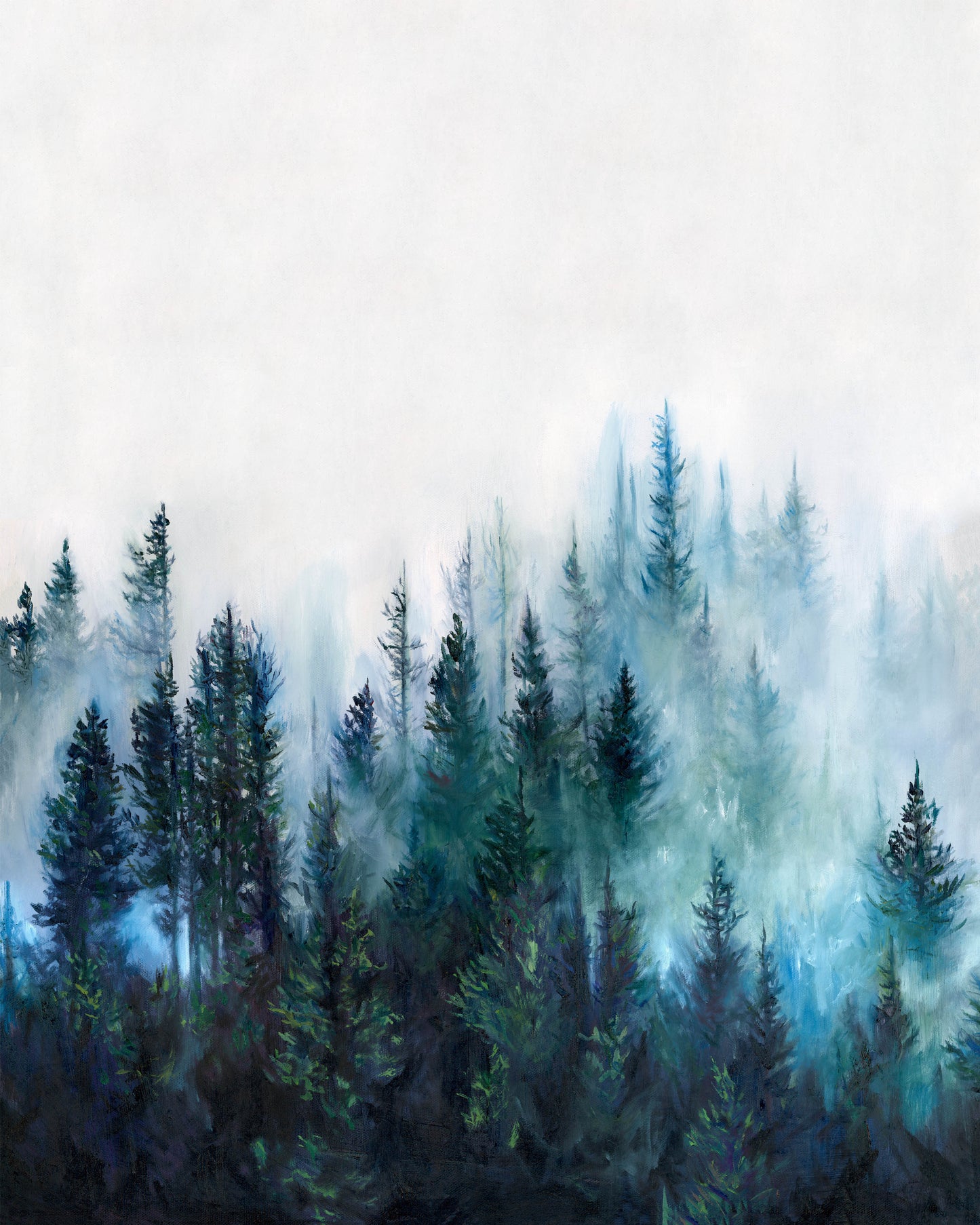 Blue Fog Fine Art Print by Taylor Manoles