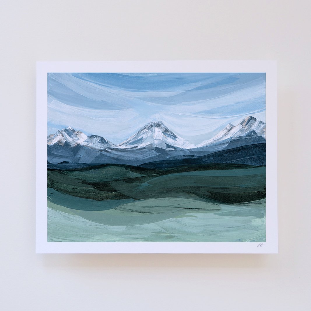 Broken Top and the Three Sisters by Lindsay Gilmore