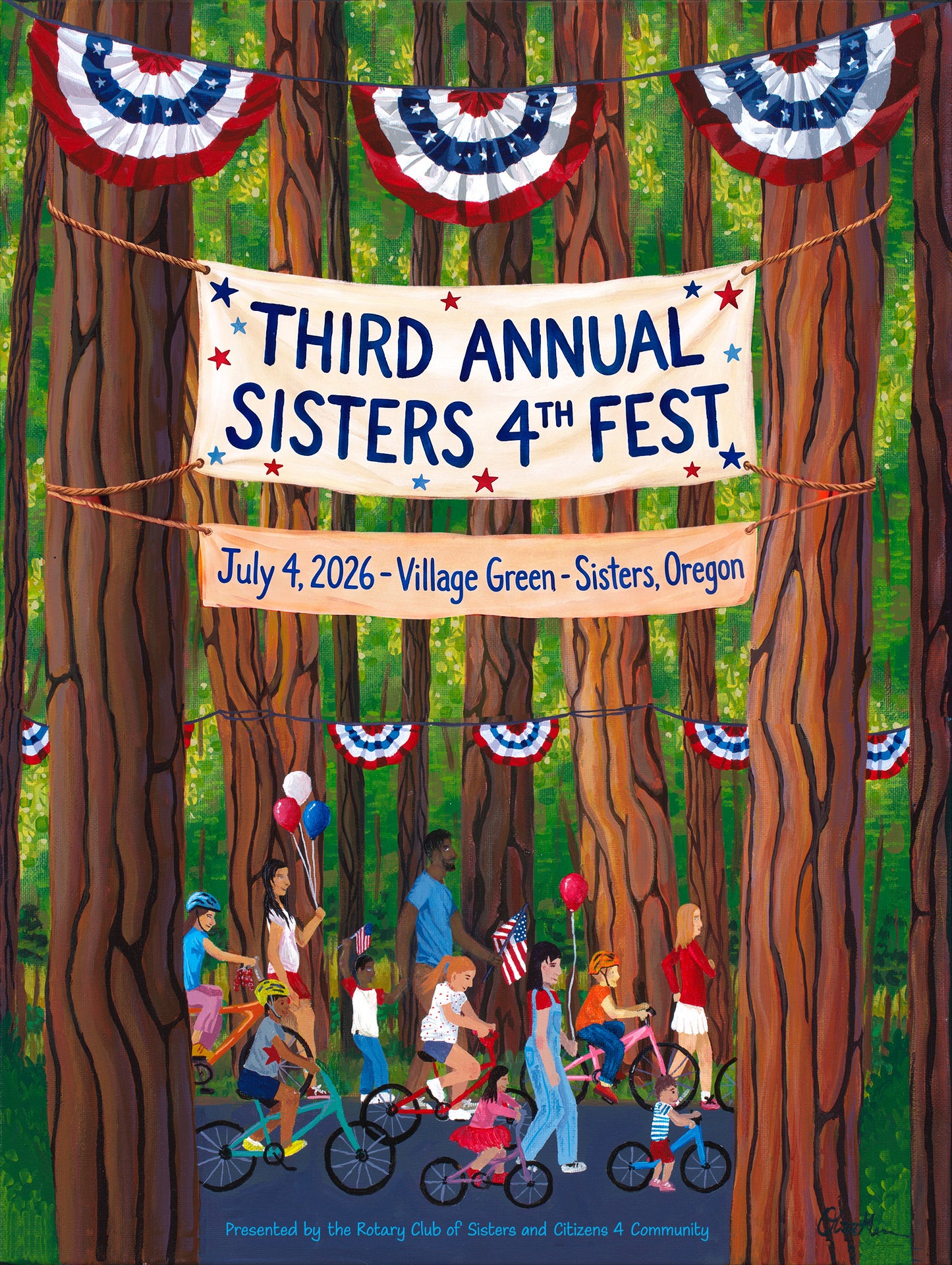 Third Annual Sisters 4th Fest Poster