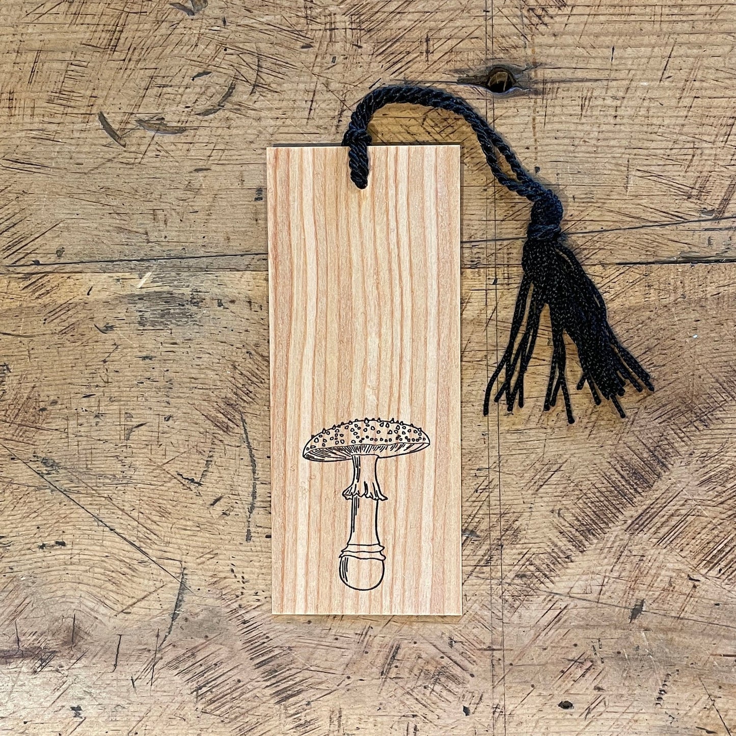 Fly Agaric Mushroom Letterpress Bookmark by Green Bird Press