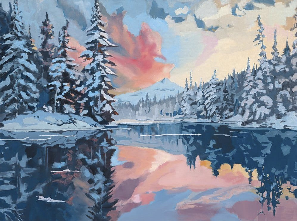 Ice Pond Print by Dave Fox