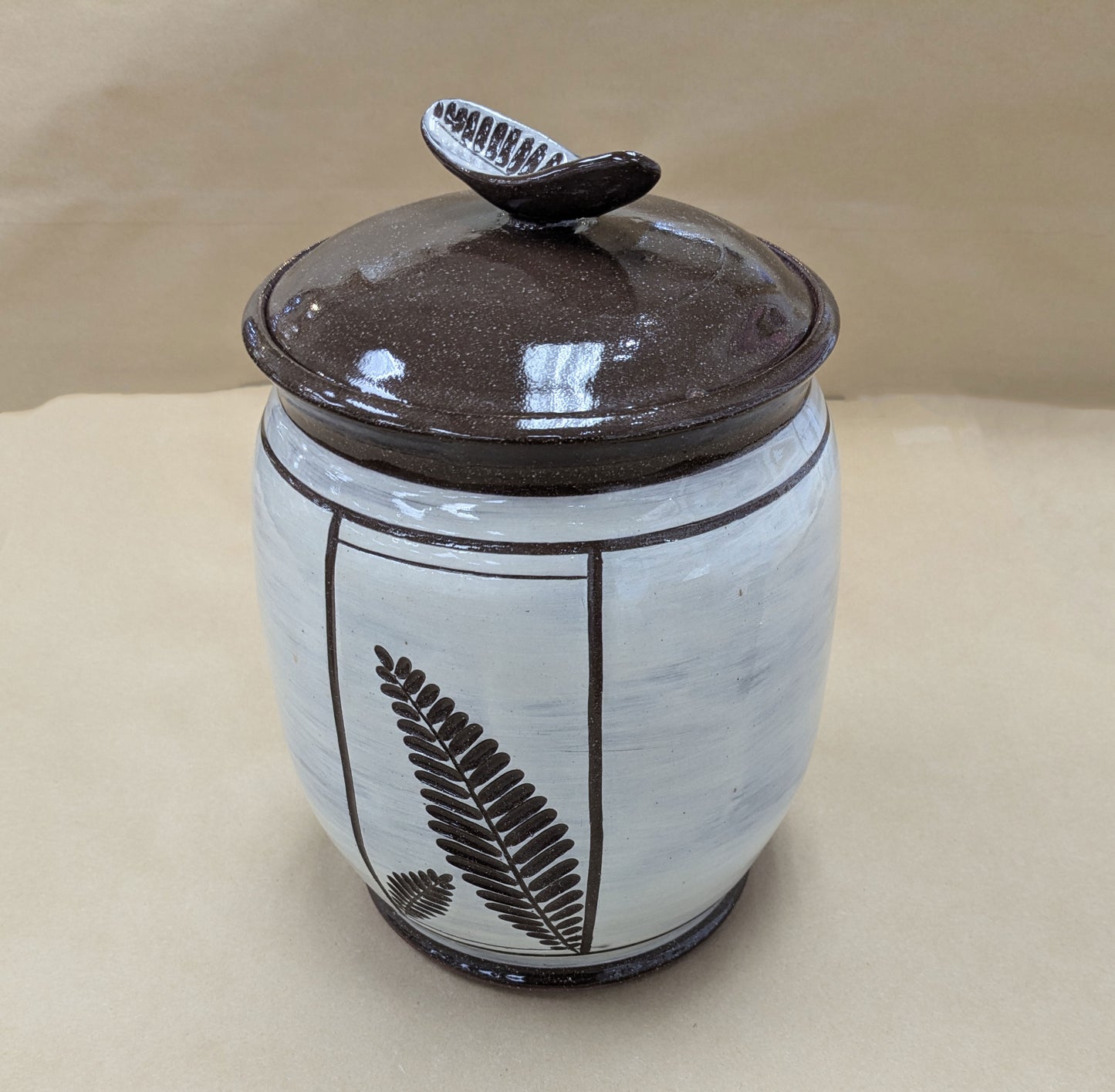Lidded Jar Pottery by KF Stoneware