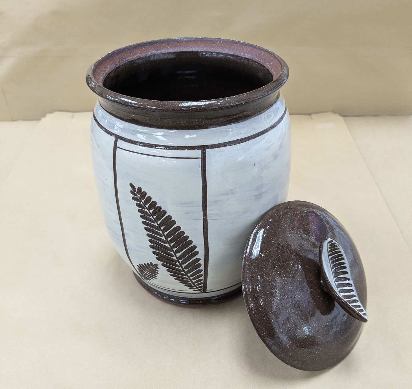 Lidded Jar Pottery by KF Stoneware