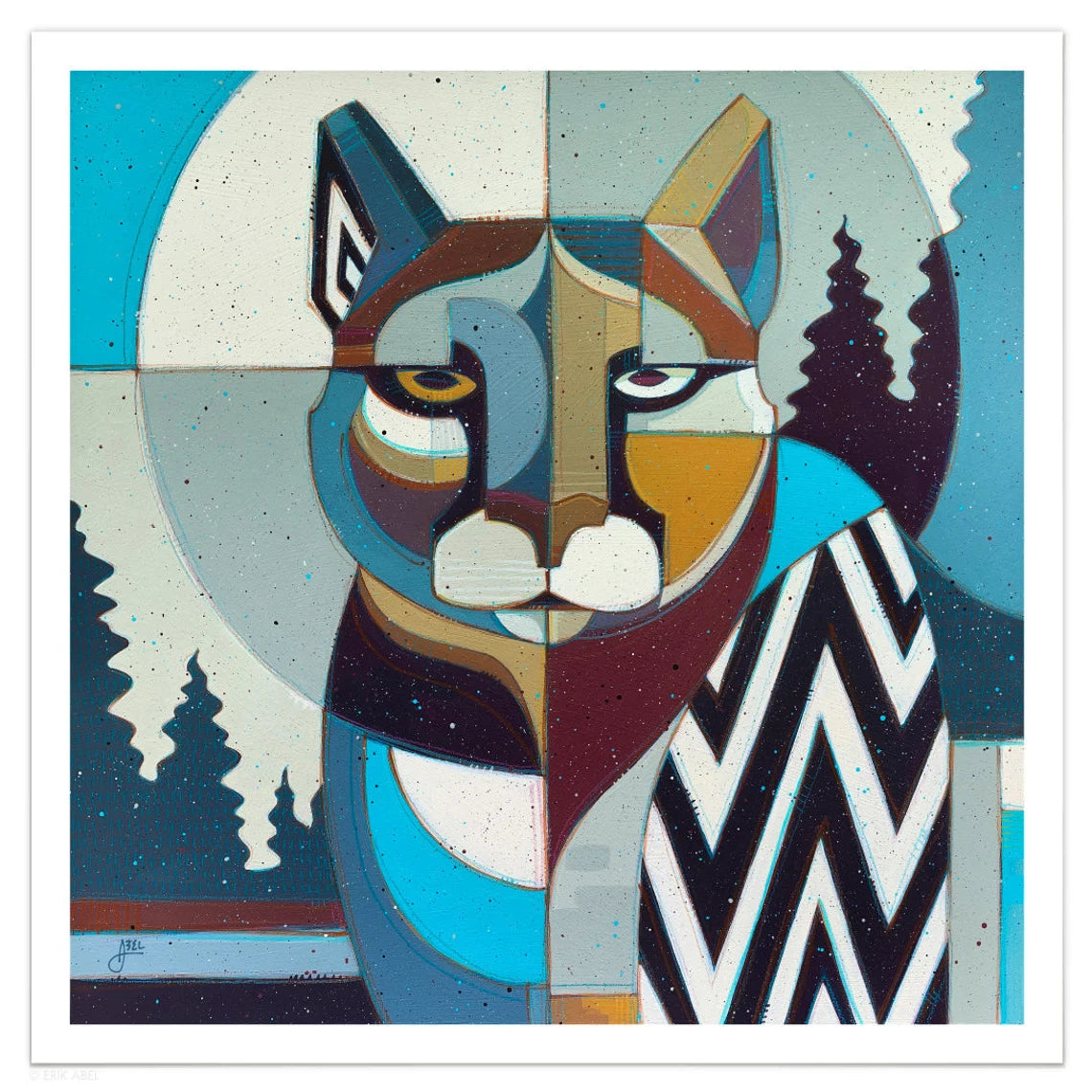 Lion of the Mountain Print by Erik Abel