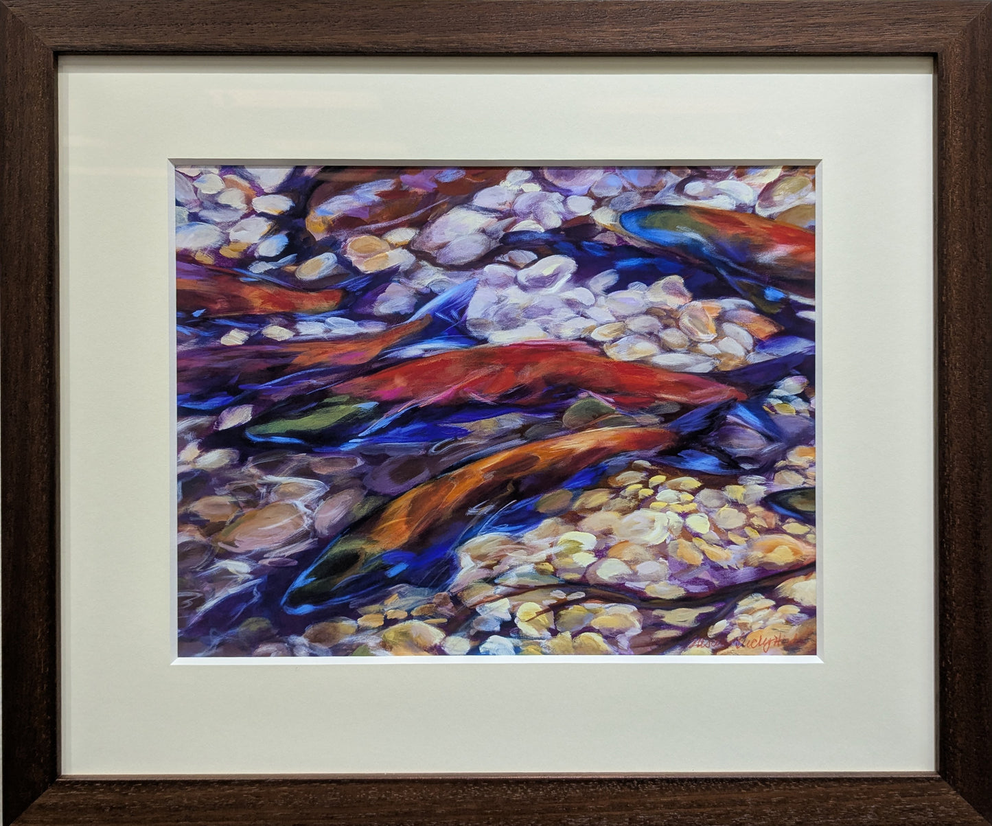 Framed - Clear Creek Print by Susan Luckey Higdon