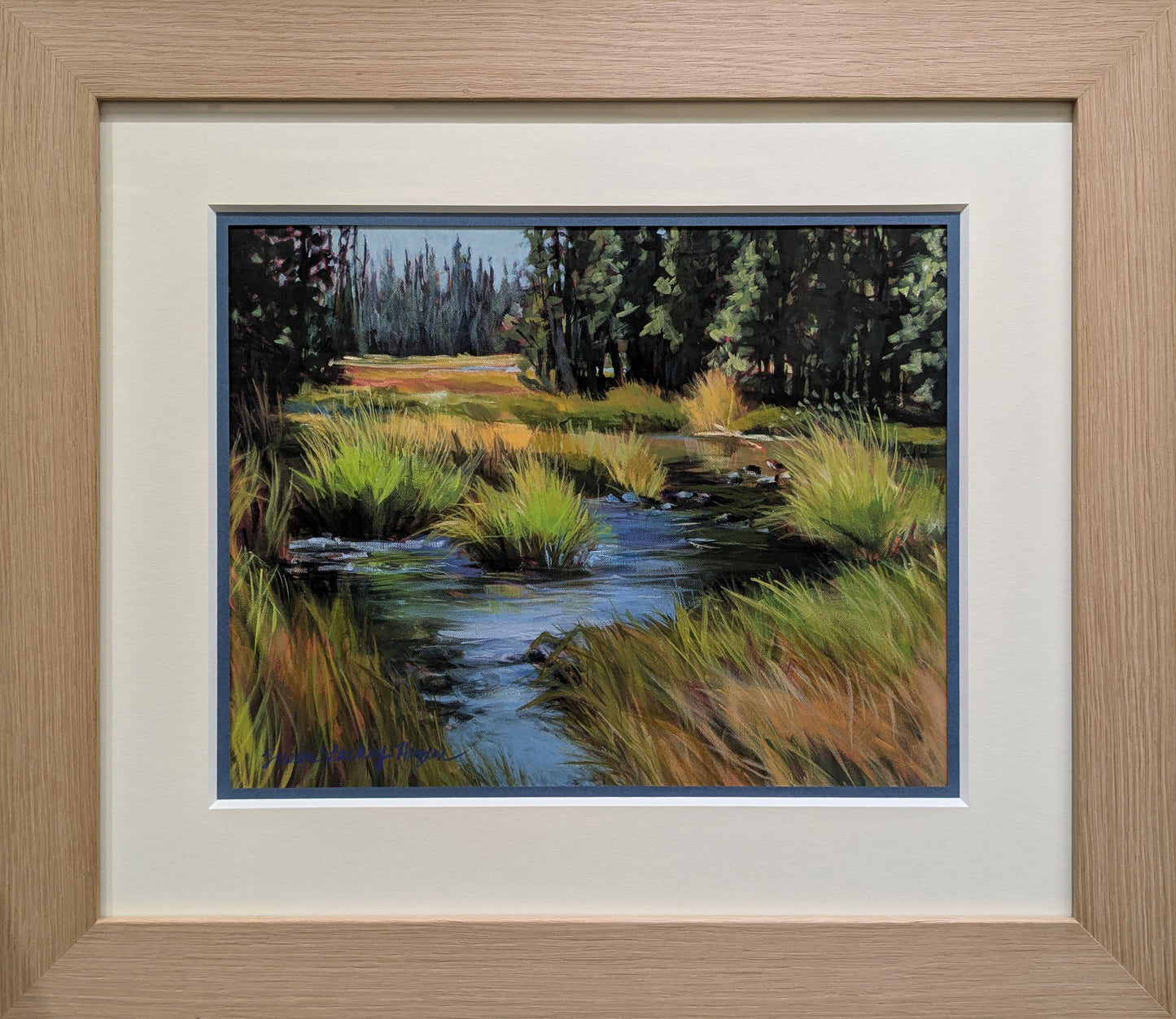 Framed - Singing River Print by Susan Luckey Higdon