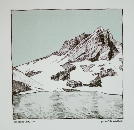 No Name Lake Print by Charlotte Wallace