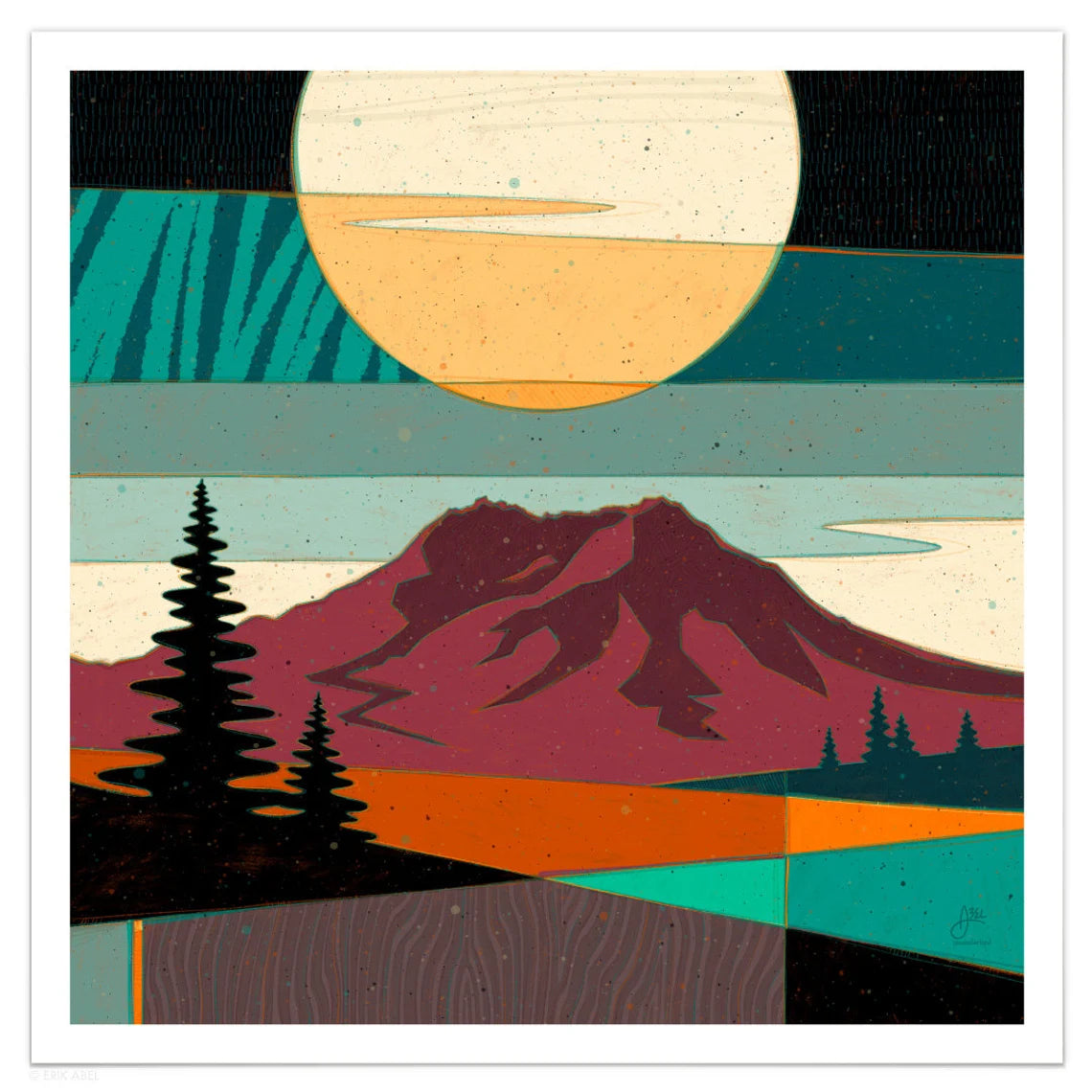 Pnwonderland: St. Helens Print by Erik Abel