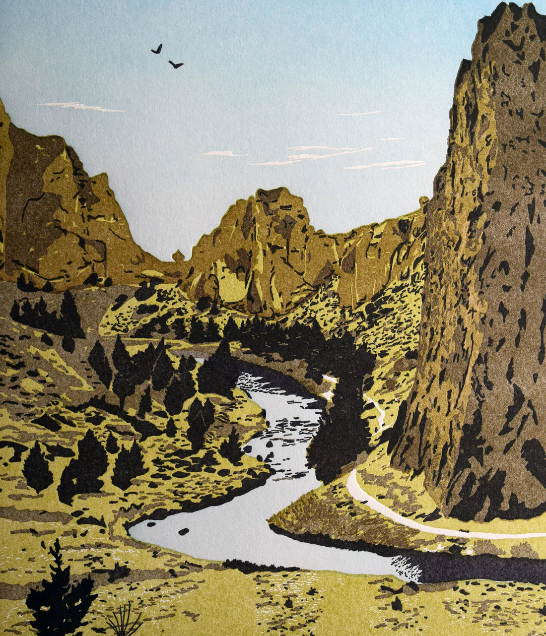Beholden, Smith Rock Print by Quail Lane Press
