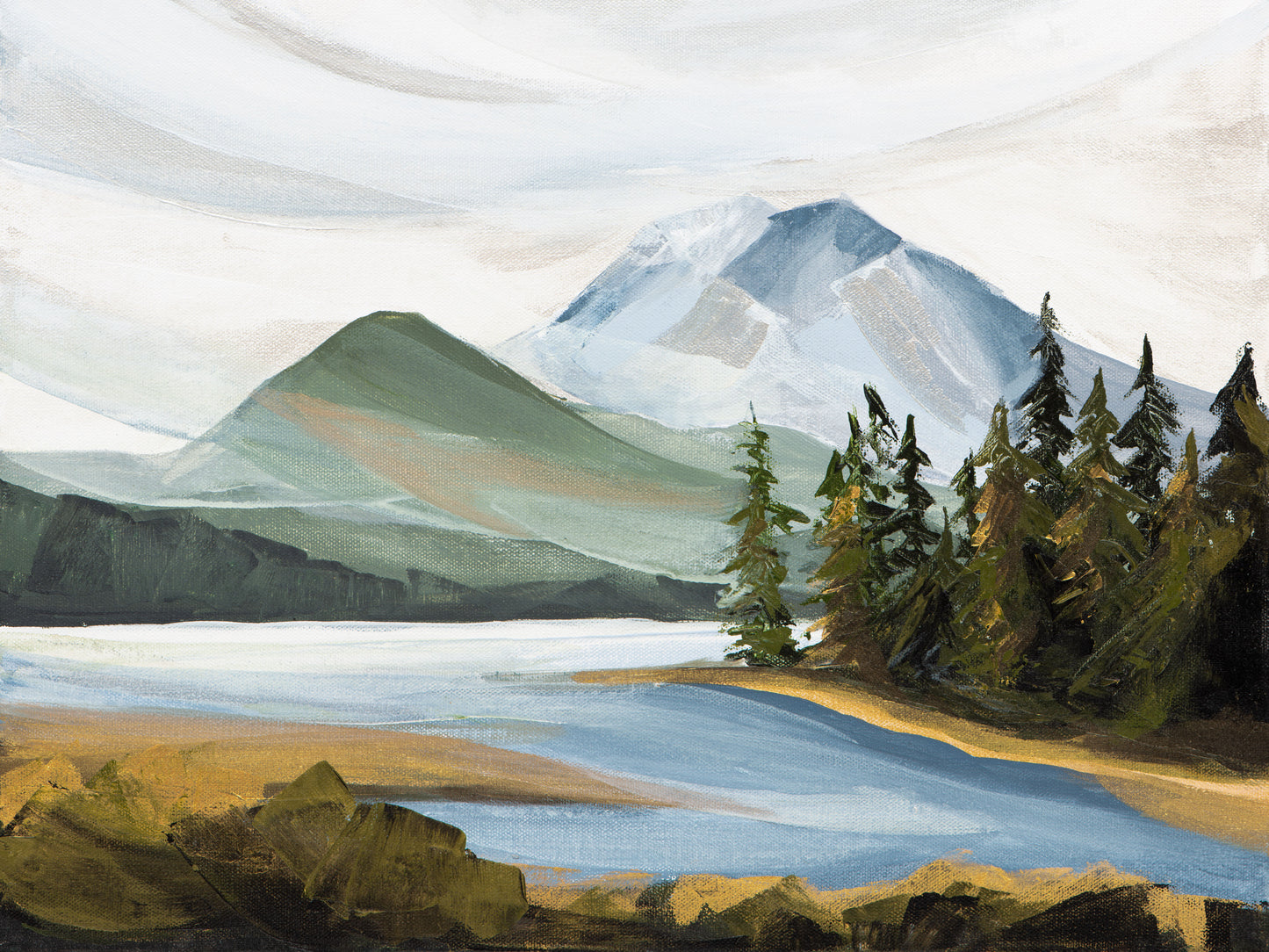 Framed - Sparks Lake II Print by Lindsay Gilmore