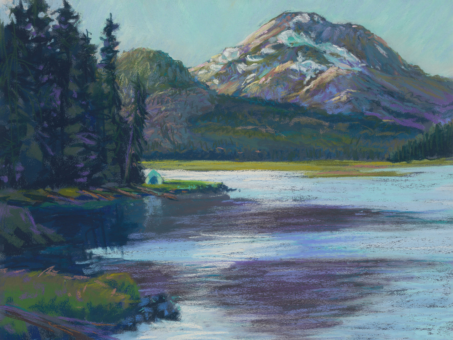 Framed - Summer Solitude Canvas Print by Susan Luckey Higdon