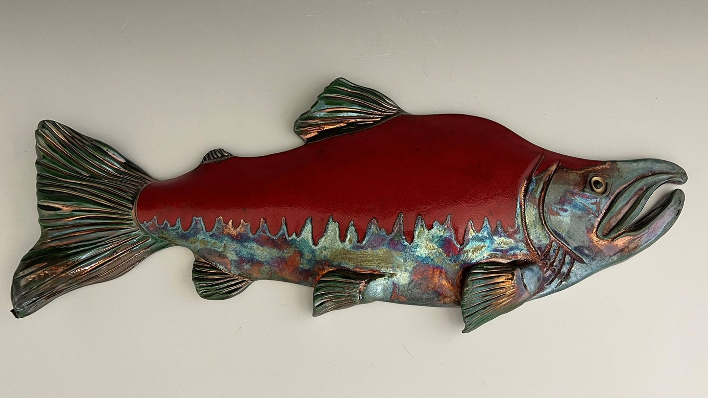 Raku Fish by Muddy Creek Studio