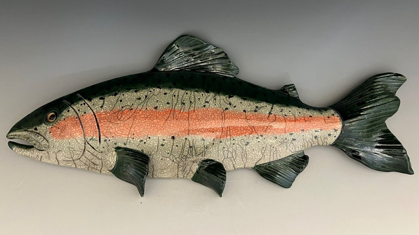 Raku Fish by Muddy Creek Studio