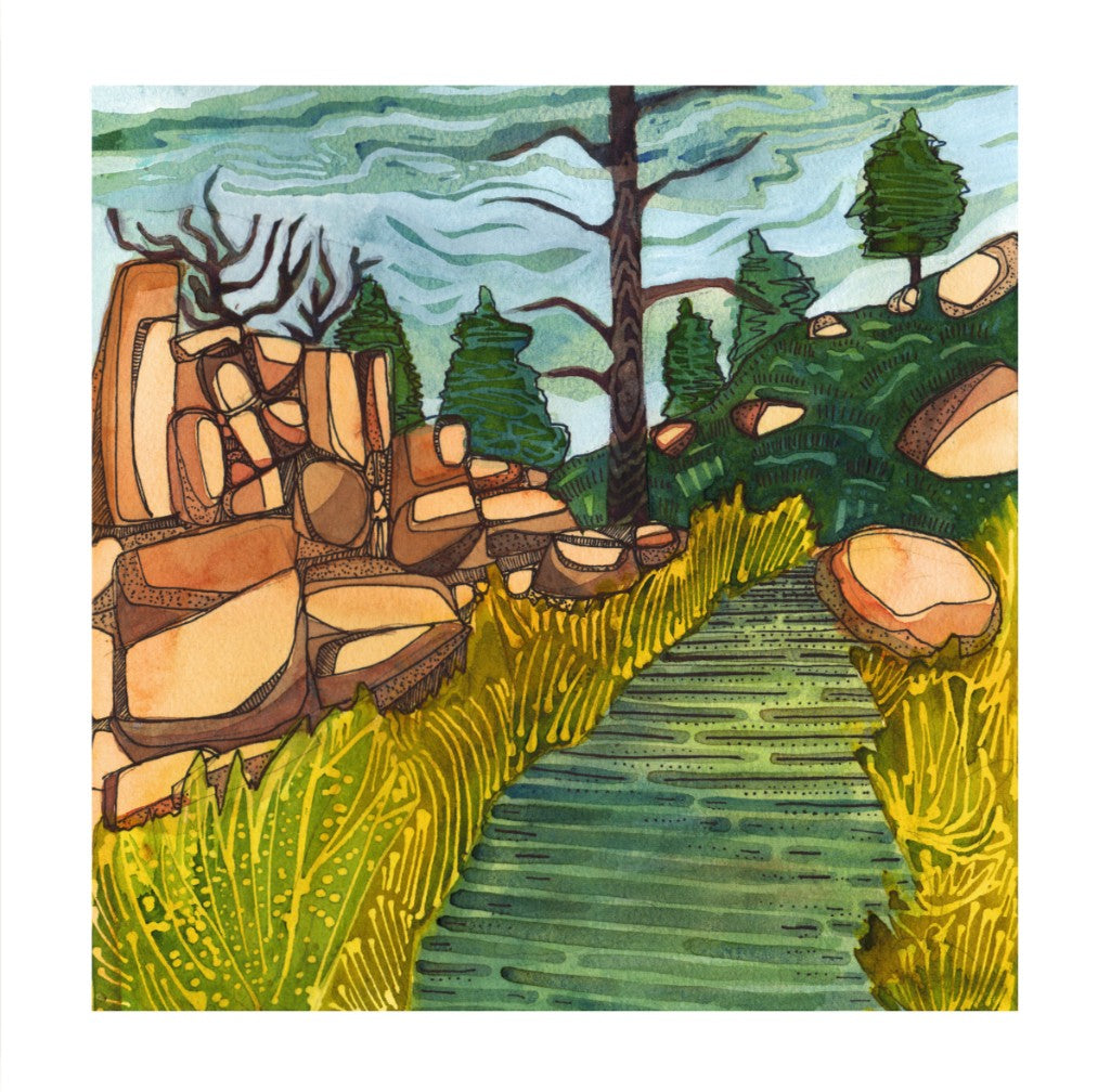 The Kern River print by Lindsey Fox
