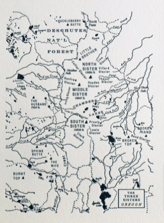Three Sisters Mini Map by Quail Lane Press