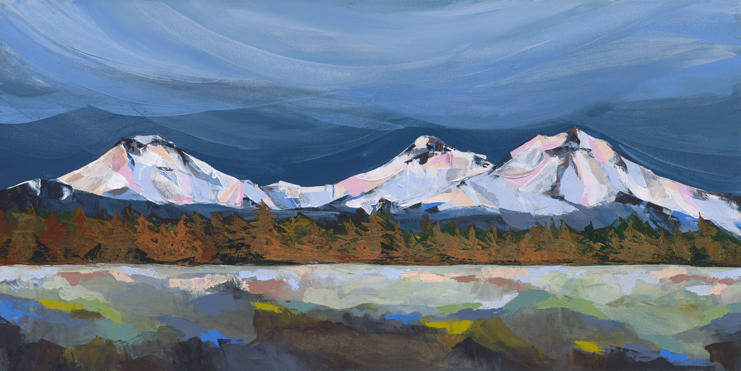 Three Sisters Panorama by Lindsay Gilmore