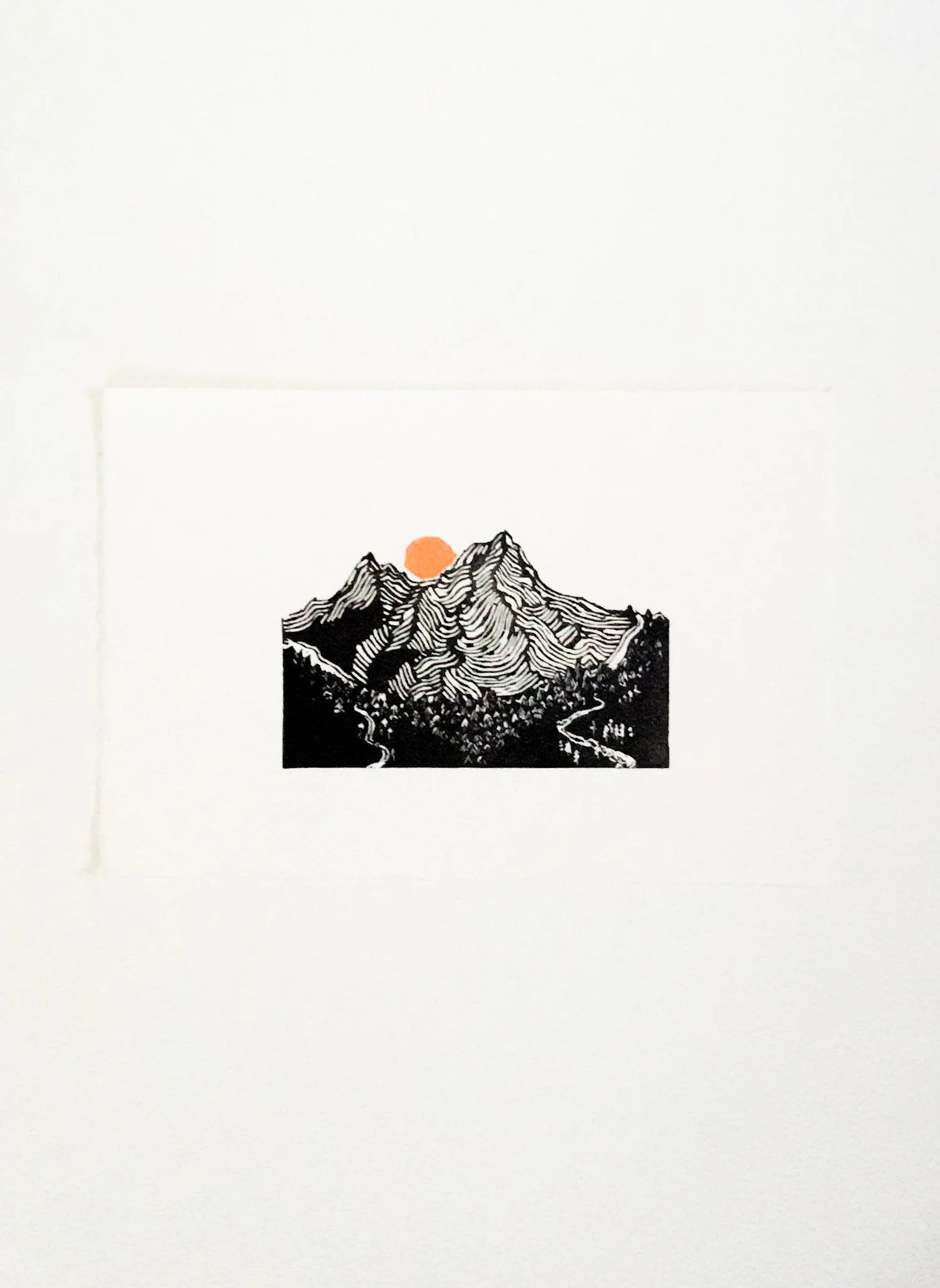 Two of the Three Sisters - linocut Print by Kelsi Cross
