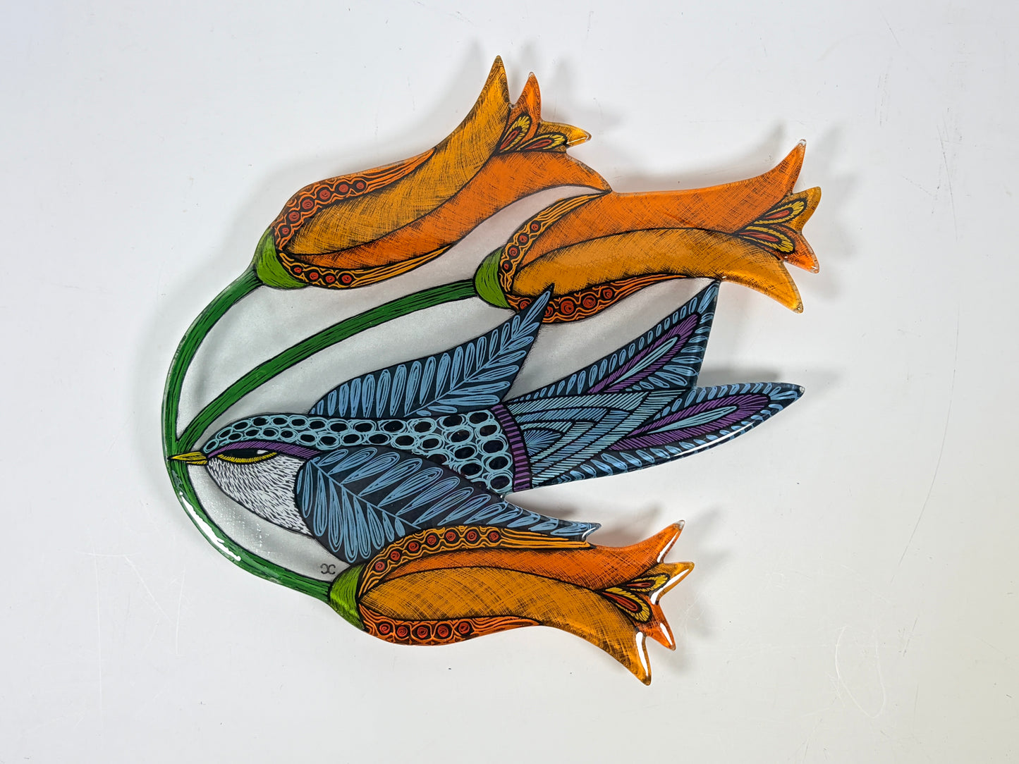 Whimsical glass cutout Series by Silly Dog Art Glass