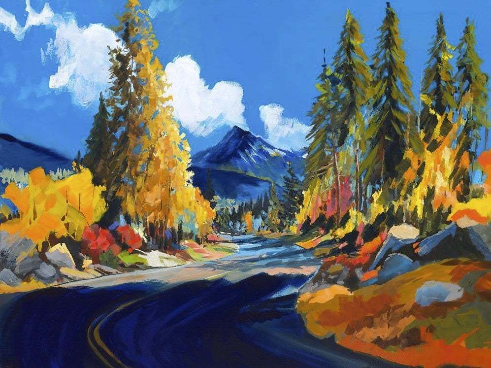 Cascade Highway Print by Dave Fox
