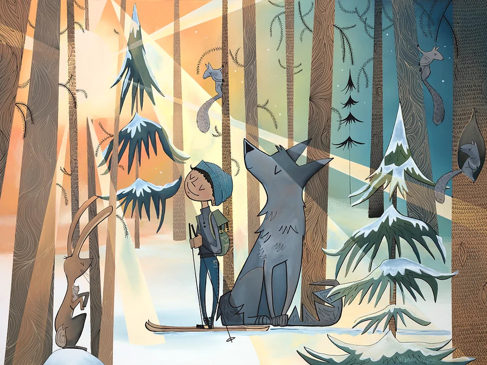Light Rays Wolf Boy by Megan Marie Myers