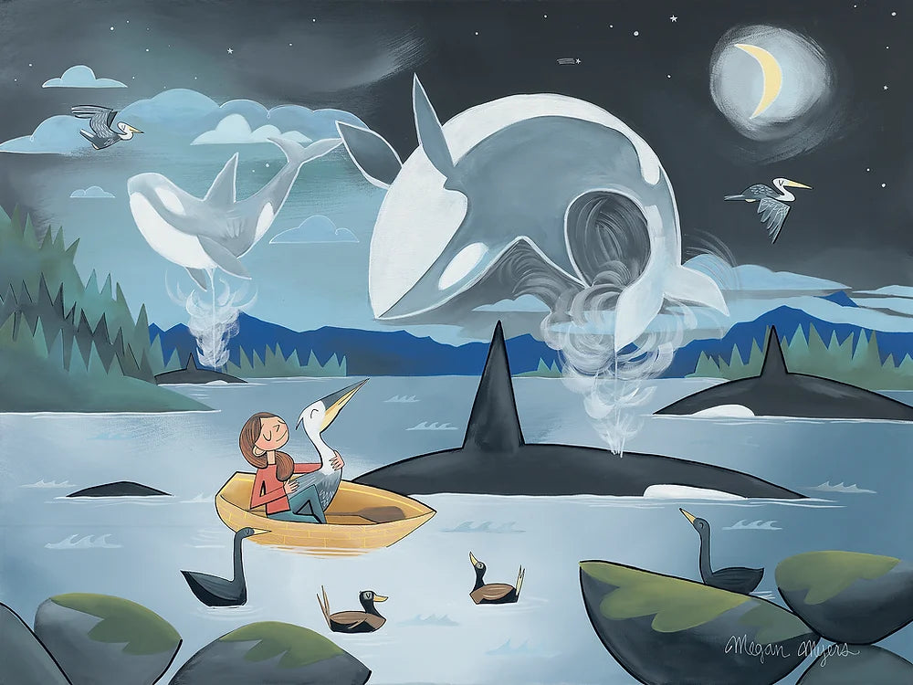Night Orca #94 by Megan Marie Myers