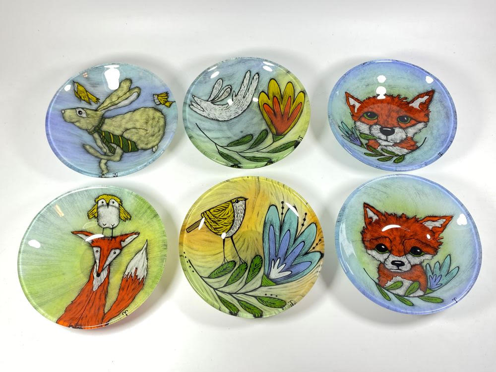 5.5 inch bowl by Silly Dog Art Glass