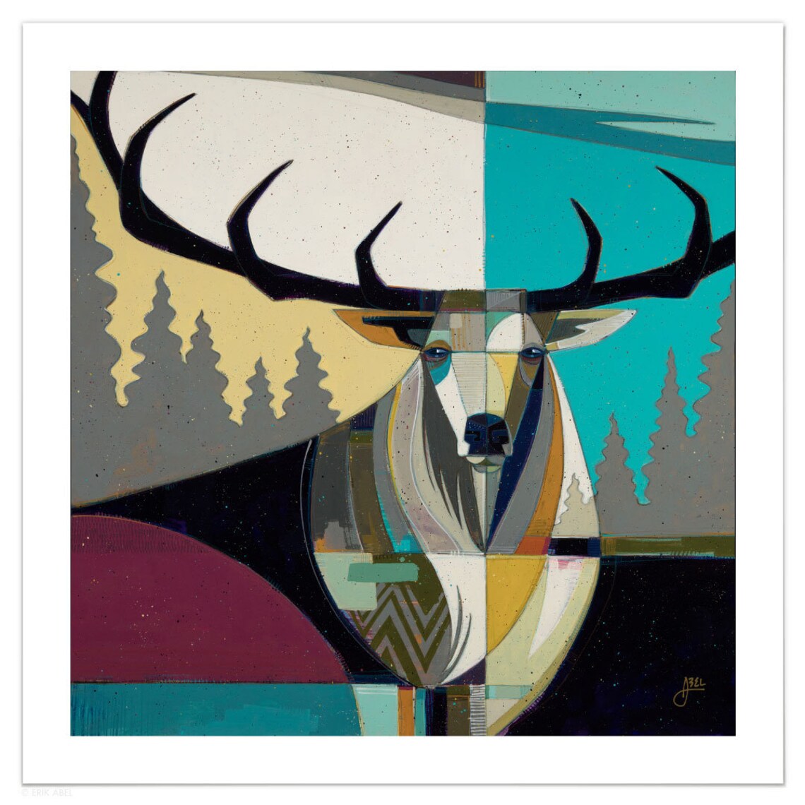 Wapiti 2 Print by Erik Abel