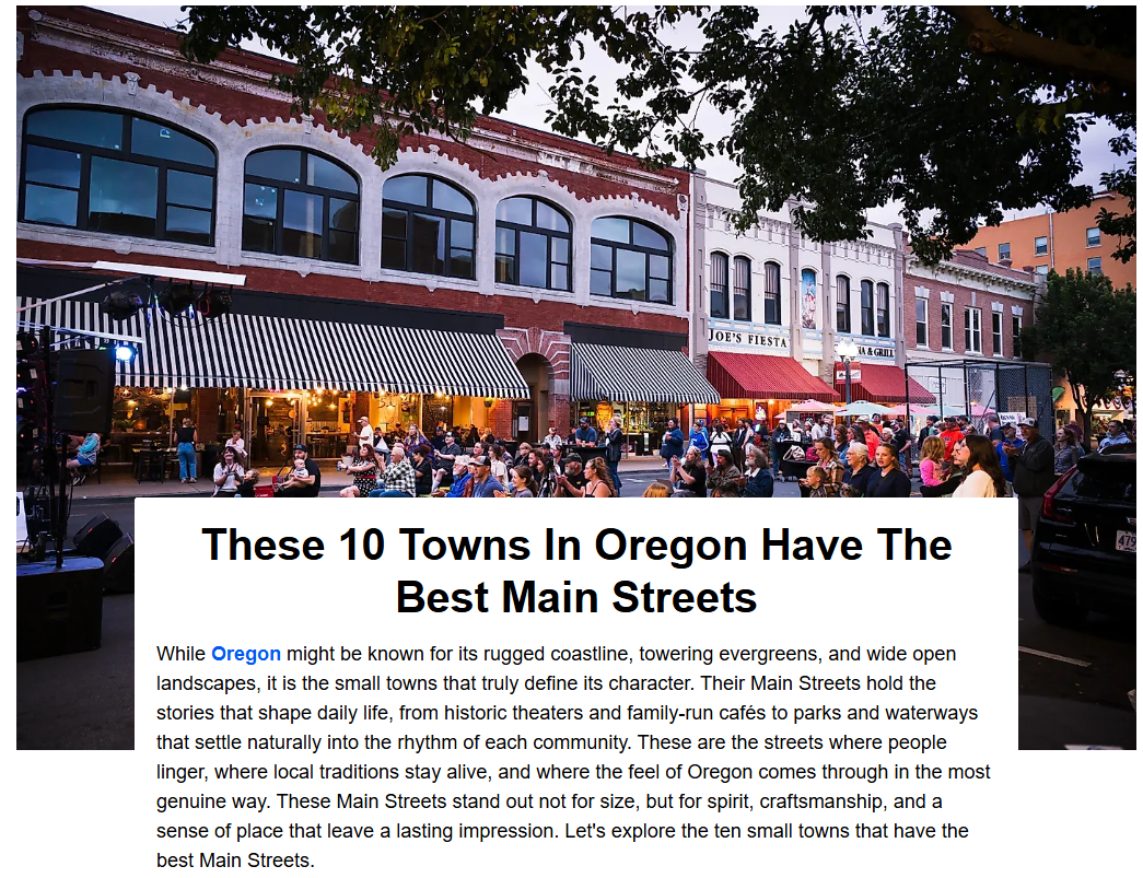 These 10 Towns In Oregon Have The Best Main Streets (Including Sisters, Oregon)
