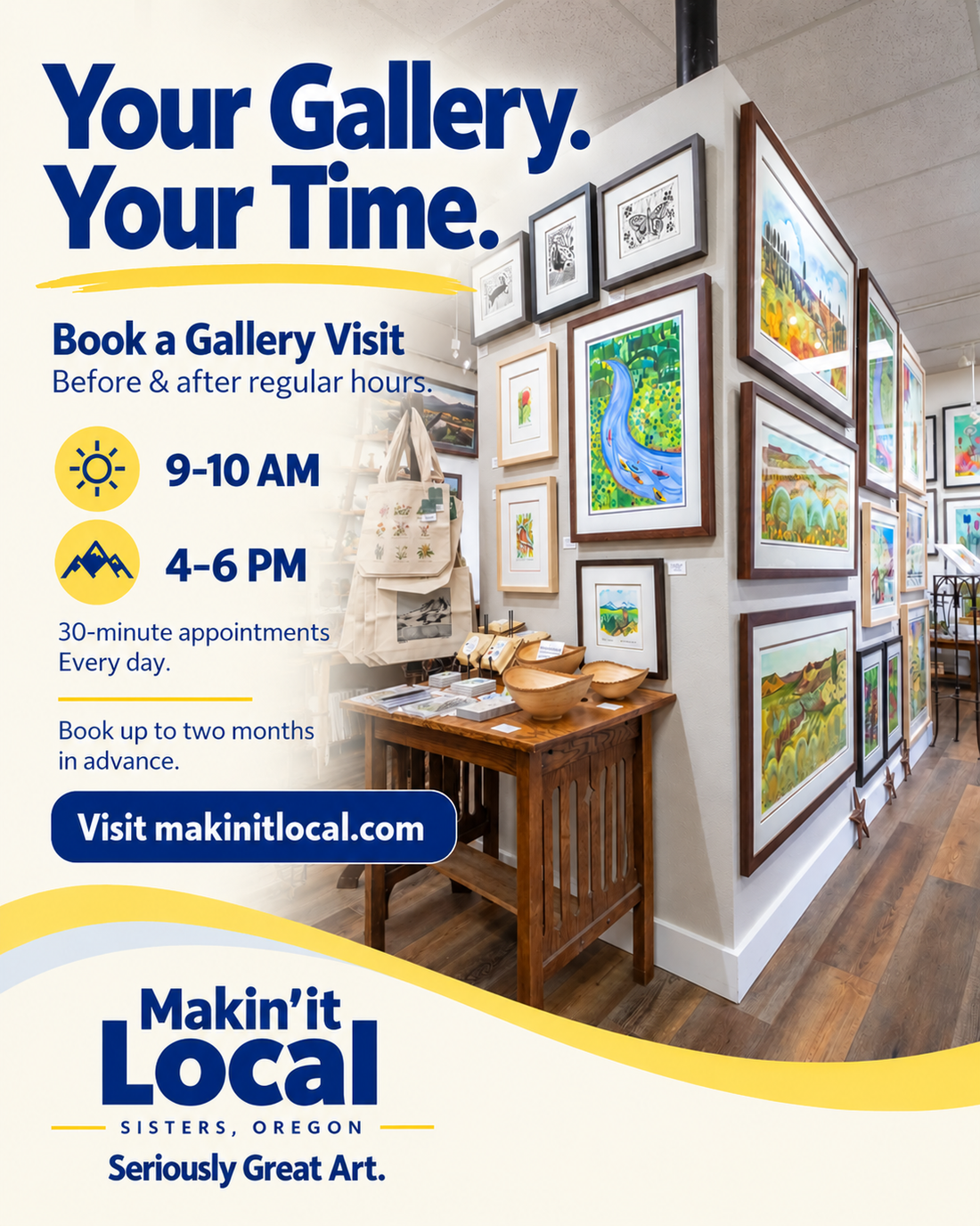 Your Gallery. Your Time. Your schedule is busy. Your gallery visit shouldn't be.