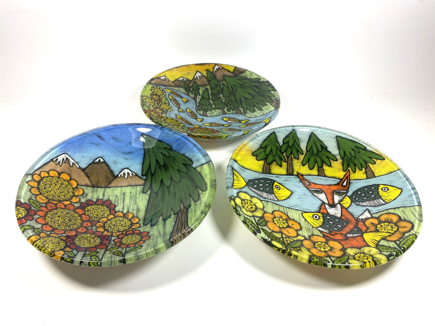 7.5 inch bowl by Silly Dog Art Glass