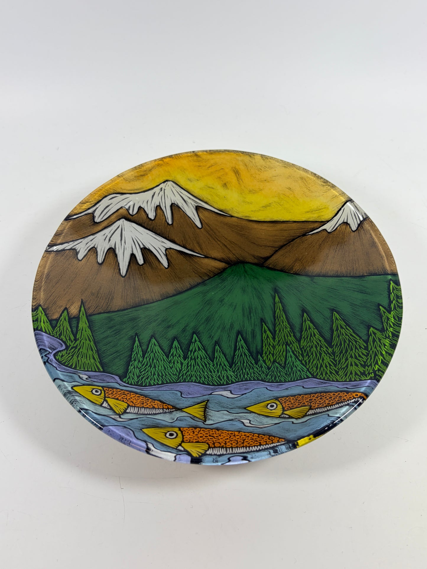 7.5 inch bowl by Silly Dog Art Glass