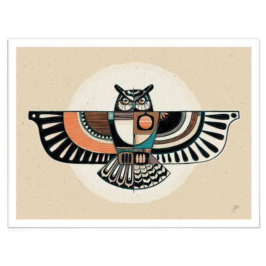Hoot Hoot Print by Erik Abel