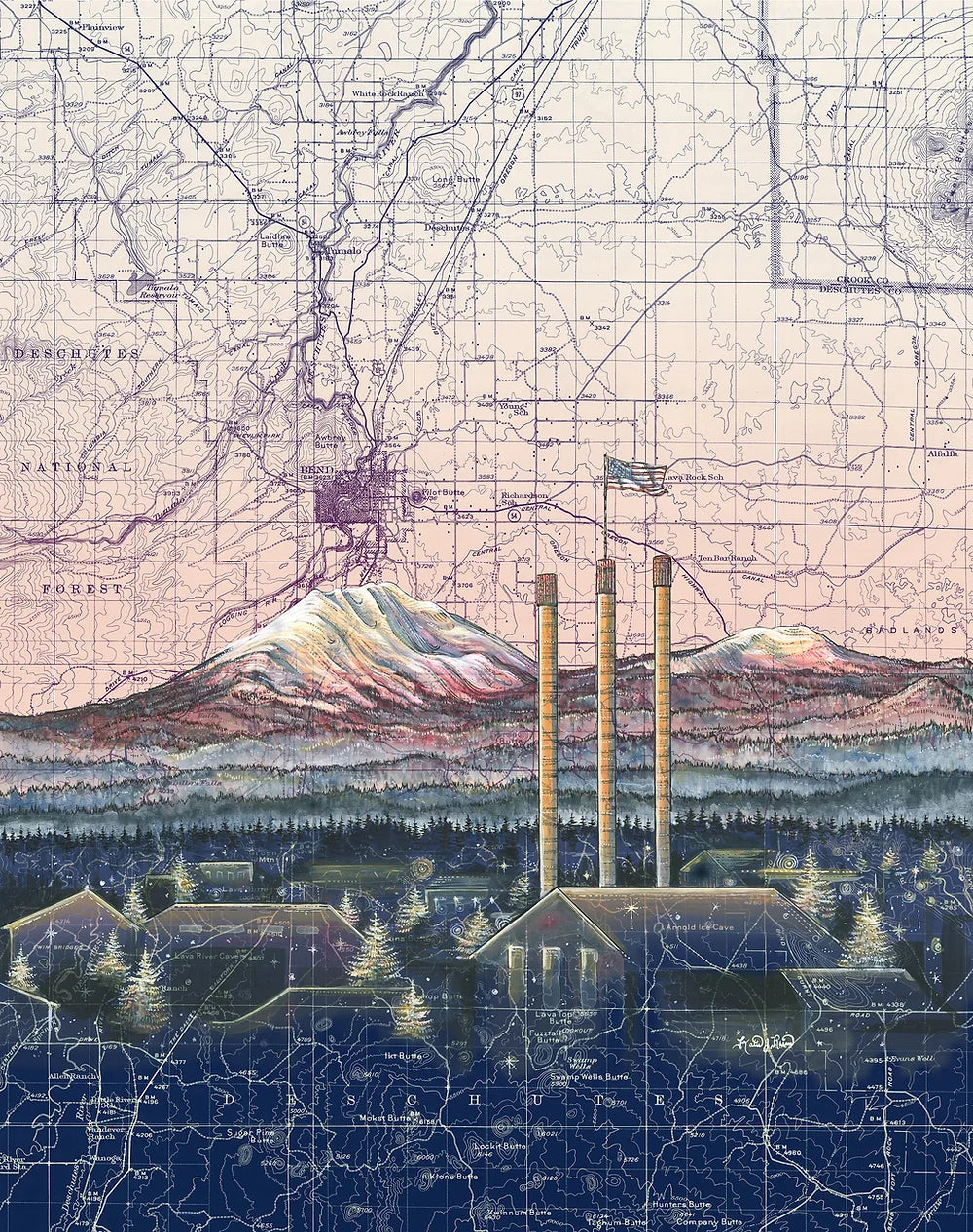 Bend (Oregon) Glow Print by Katie Jeanne Reim / Final Switchback