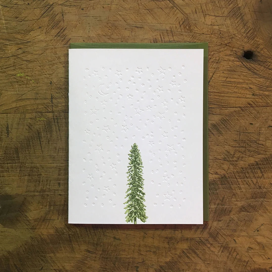 Conifer Tree Letterpress Card Sets by Green Bird Press