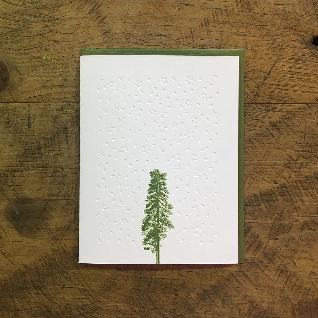 Conifer Tree Letterpress Card Sets by Green Bird Press