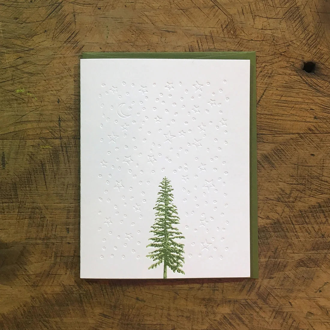 Conifer Tree Letterpress Card Sets by Green Bird Press