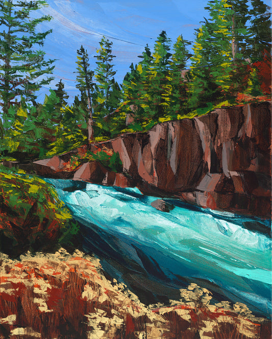 Deschutes River Print by Lindsay Gilmore