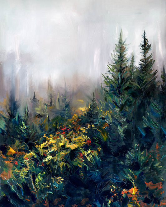Forest Fog Fine Art Print by Taylor Manoles