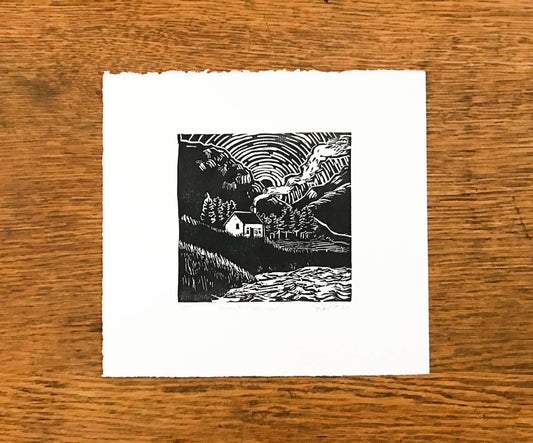 Get Lost - linocut Print by Kelsi Cross