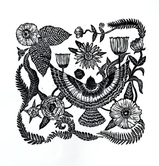 Hope Rise Up - Linocut Print by Kelsi Cross