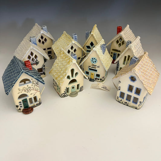 Ceramic Luminary House by Muddy Creek Studio
