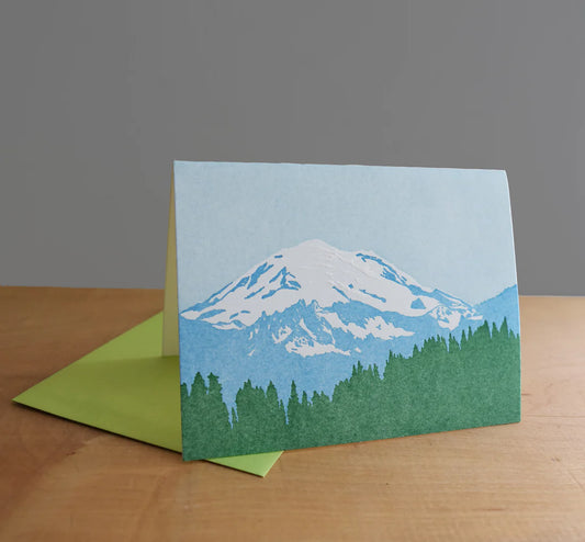 Mount Rainier Summer Card by Quail Lane Press