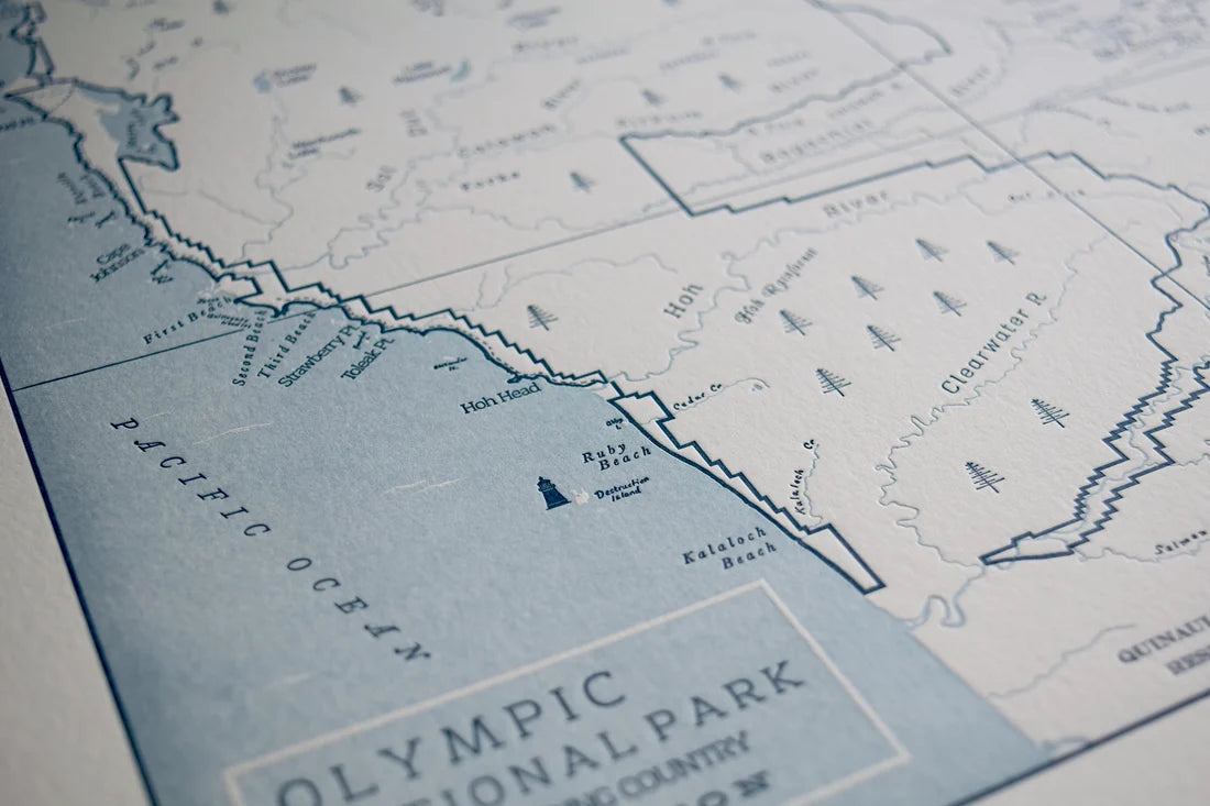 Olympic National Park Print by Quail Lane Press