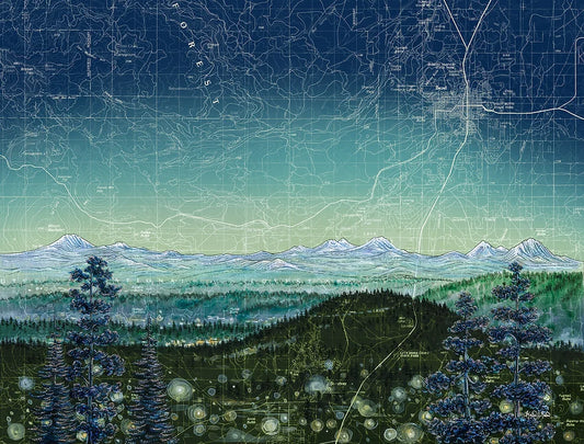 Pilot Butte Twilight Print by Katie Jeanne Reim / Final Switchback