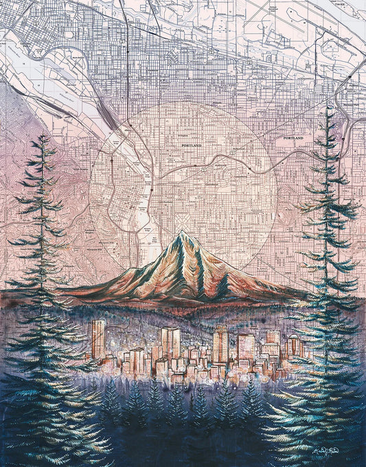 Portland Glow Print by Katie Jeanne Reim / Final Switchback