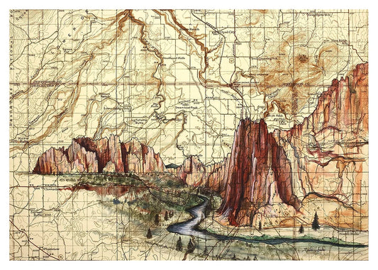 Smith Rock Print by Katie Jeanne Reim / Final Switchback