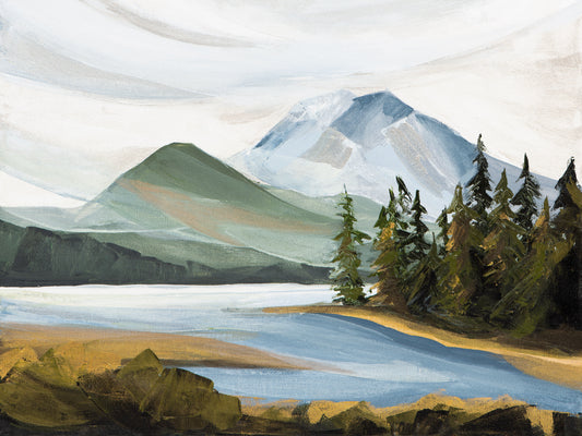 Framed - Sparks Lake II Print by Lindsay Gilmore